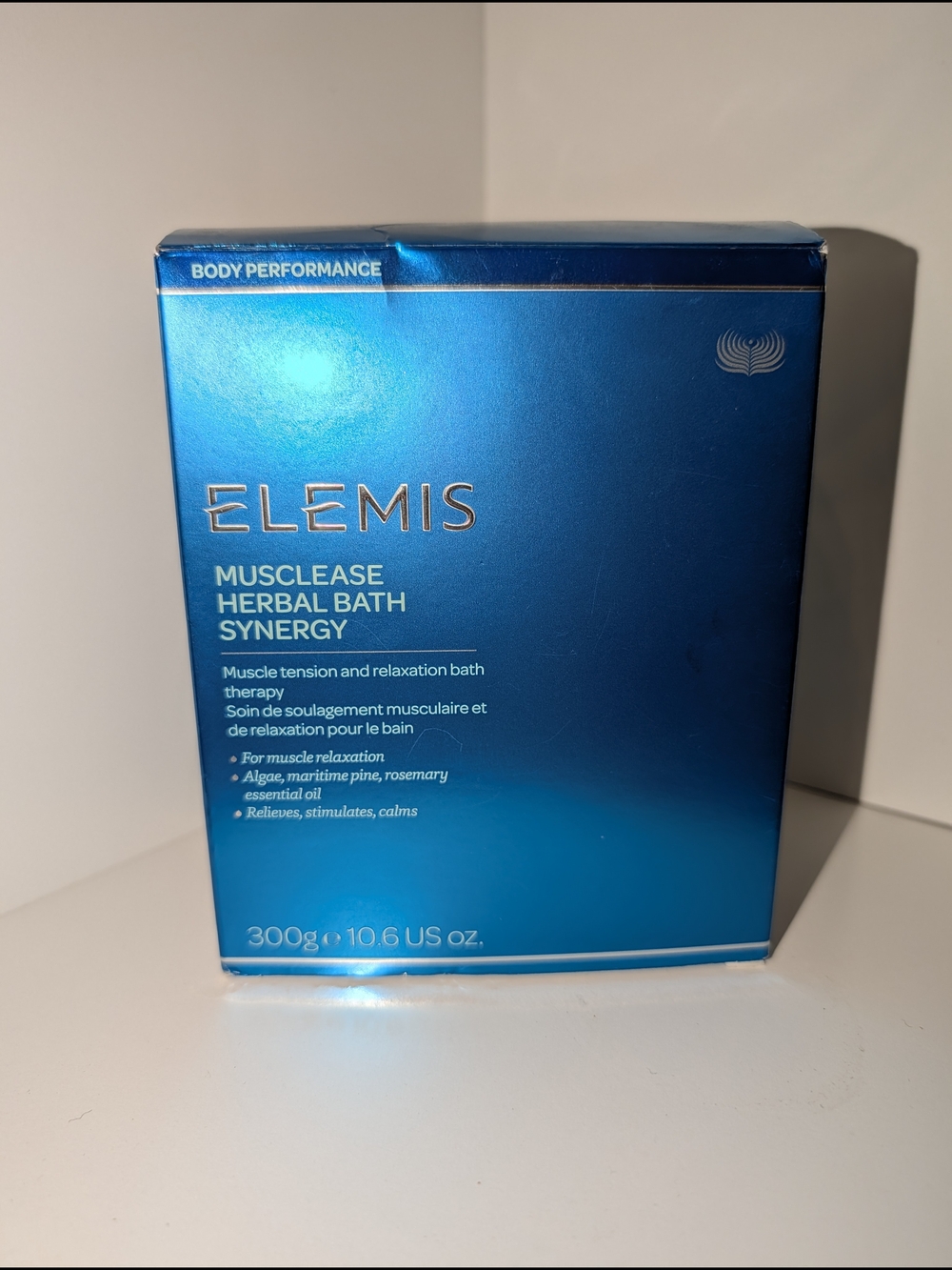 ELEMIS Musclease Herbal Bath Synergy — Metallic Blue Box